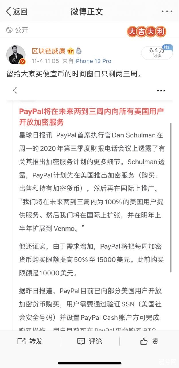 PayPal终至：买币窗口关闭了吗？